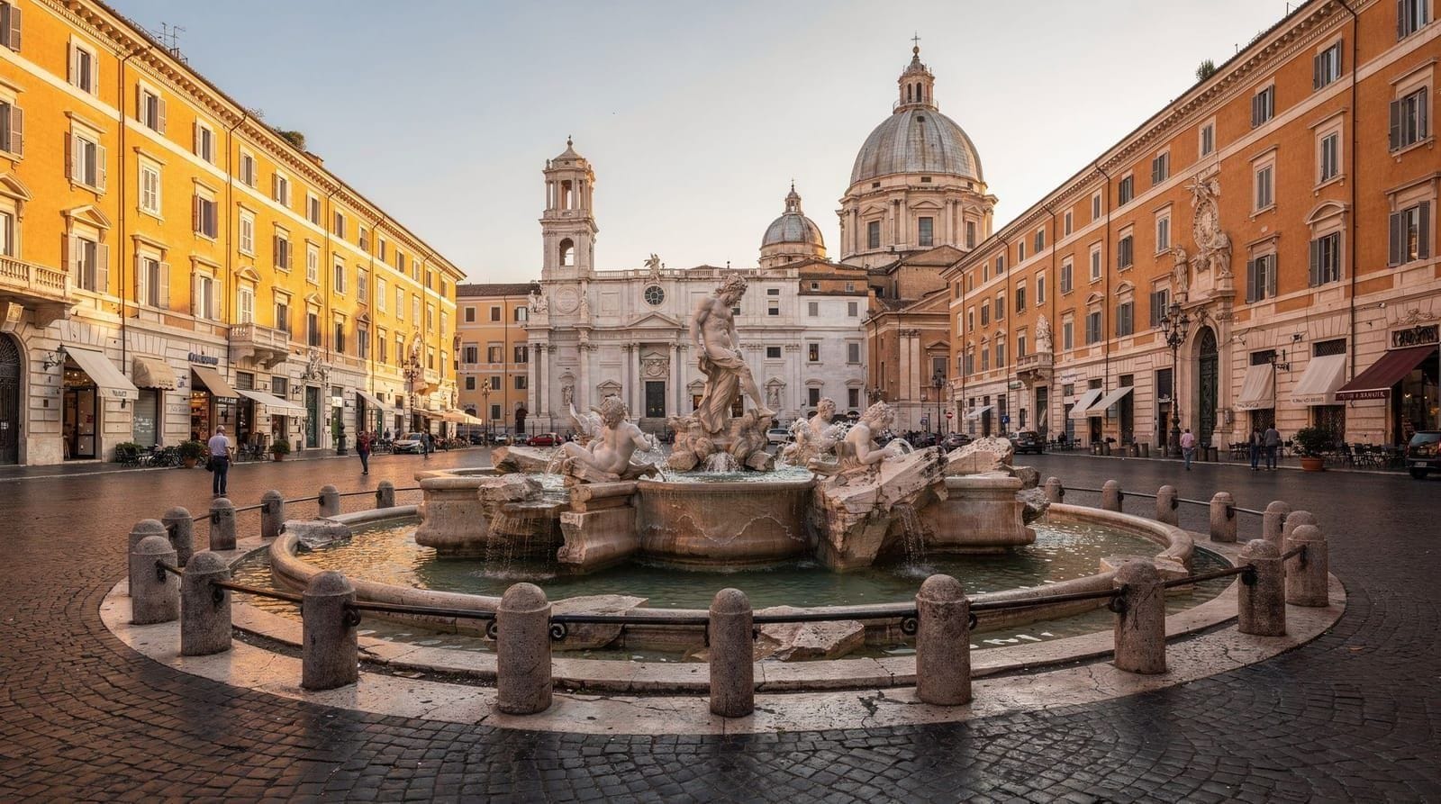Piazza Navona: Bernini, baroque and what to skip — Piazza Navona guide — the Fountain of the Four Rivers, Bernini vs Borromini, hon
